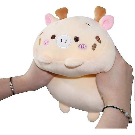 Coussin cylindrique en peluche cerf mignon de 20 cm (1/5)