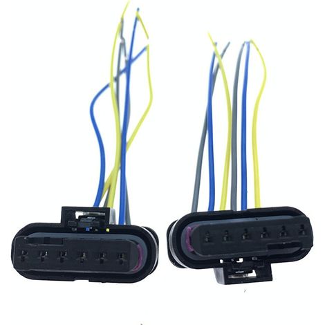 Connecteur de faisceau de câblage pour feu arrière et feu stop compatible avec les BMW Série 3 F30, F35, 316i, 318li, 320li et 325l – JB1400-6P