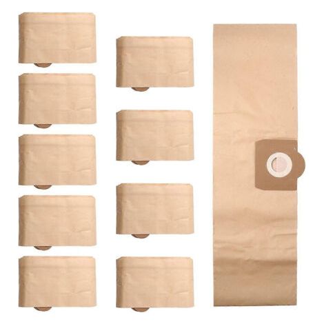 NALOOKAMIC Lot de 10 sacs à poussière filtrants en papier 6.959-130.0 A 2201/2204/2504 pour aspirateur eau et poussière Karcher WD3 WD3P. (1/4)