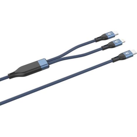 Vultech CS-NCCL12BL cavo USB USB 2.0 1,2 m USB C USB C/Lightning Blu (1/4)