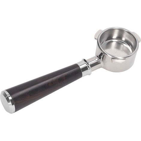 Blanker 54-mm-Edelstahl-Siebträger für Breville Serie 8 870 880, Universal-Stil A in Palisanderholz (1/5)