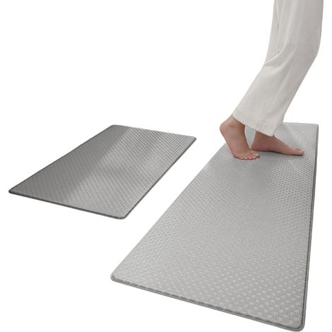 Druckentlastende Schaumstoffmatte, Matratzenvorleger, Küchenläufer, rutschfest, 2 Stück (1/5)