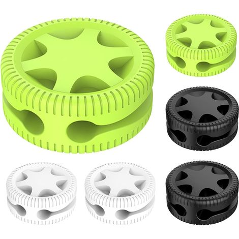 Clips De Gestion Des Câbles Double Fente en Silicone Adhésif Organisateurs de Câbles de Bureau Pour Salle D'Étude Table De Chevet Dortoir Appartement Téléphone Tablette (1/5)