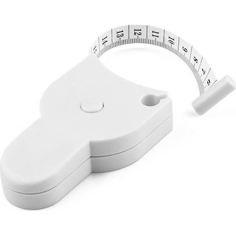 150 cm einziehbares Maßband, weißes weiches Maßband, Nähband, Körpermaßband, Stoffmaßband für Kleidung, Möbel, Kindergrößenmessung (1/4)