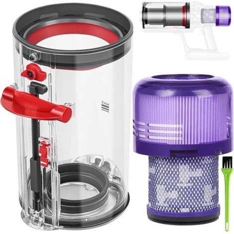 Poubelle Collecteur Réservoir pour Dyson V11 V15 SV14 SV17 Filtre Bac à Poussière Cuve Pièces Détachées Accessoires Conteneur Filtrante Rechange pour Dyson SV22 SV15 SV28 Accessoires Dust Bin (1/5)
