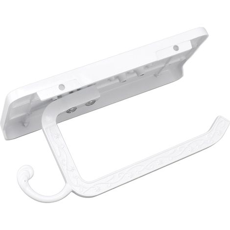 Porte-papier toilette vintage spatial en aluminium, type B, pour salle de bain, salon ou chambre. (1/5)