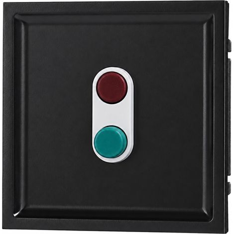Interrupteur rouge-vert mural Série Z PC ignifuge noir standard européen 4000W 13 × 9 × 10 cm – Livraison gratuite