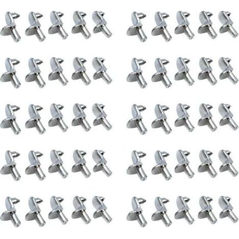 10x Stahl-Regalwinkel, Winkelverbinder, 5-mm-Zapfen, Schrankbefestigung (1/5)