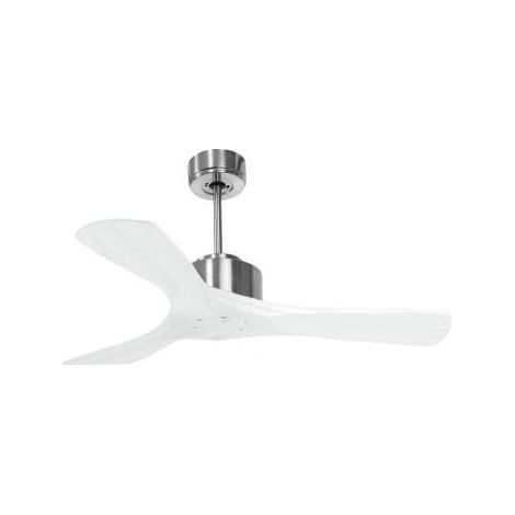 Modulo de KlassFan - Super destratificateur et ventilateur DC 106 cm Chrome pales bois blanc sans Lumière 15 à 20 m² (1/5)
