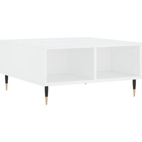 Maison Exclusive - Couchtisch Weiß 60x60x30 cm Holzwerkstoff