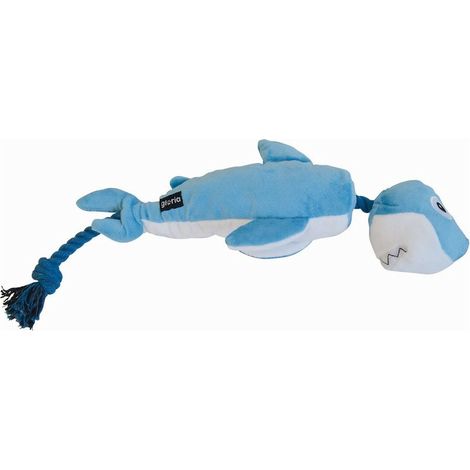 Peluche per cani Gloria Clint Azzurro Poliestere polipropilene Squalo (1/2)