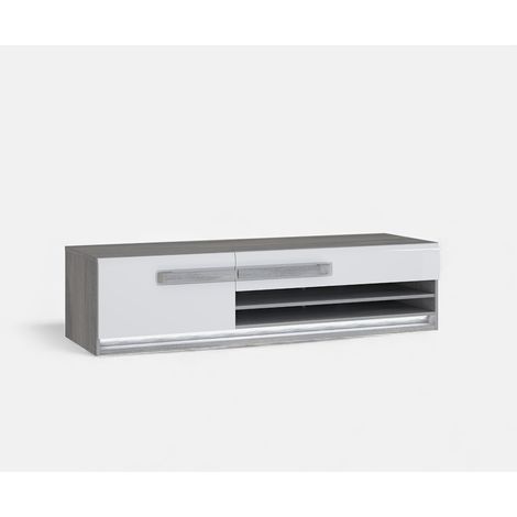 Mueble para TV moderno de roble con LED integrado 160x40 Attention (1/5)