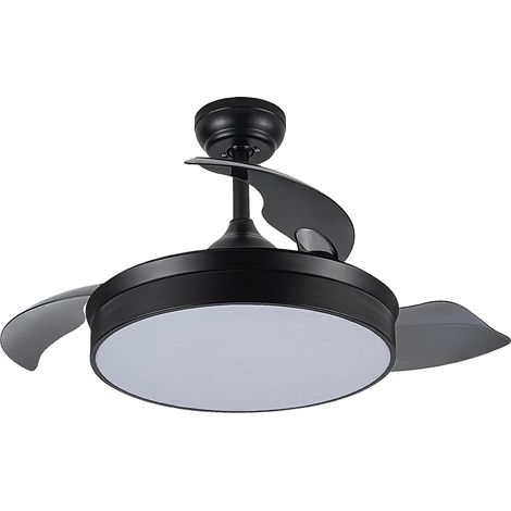 Ventilateur DC de 72 W, 7200 lm, 6 vitesses, 3000-4000-6000 K, télécommande, minuterie et mémoire pour une climatisation efficace et confortable. (1/2)