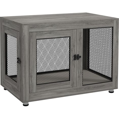 Cage pour chiens à domicile. Box pour chiens avec 2 portes. Couvertures lavables. Abri pour chiens avec des pieds réglables. Conforme aux exigences de (1/4)