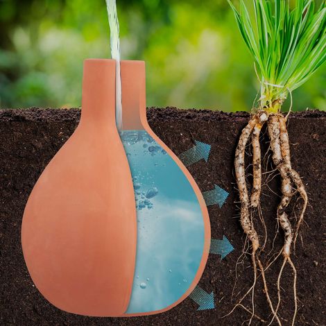 Clay Olla Irrigation Pot, 7.5L Water Saver (1/5)