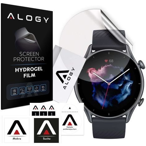 Pellicola protettiva in idrogel Alogy per smartwatch Xiaomi Amazfit GTR 3 (1/5)