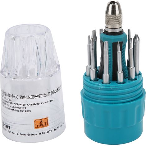 Set de tournevis multifonctions 21830, embouts variés, outils manuels de bricolage, combinaison tête interchangeable. (1/5)