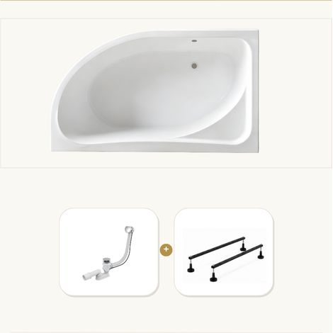 Baignoire CALMA 140x90 droite sans tablier (1/5)