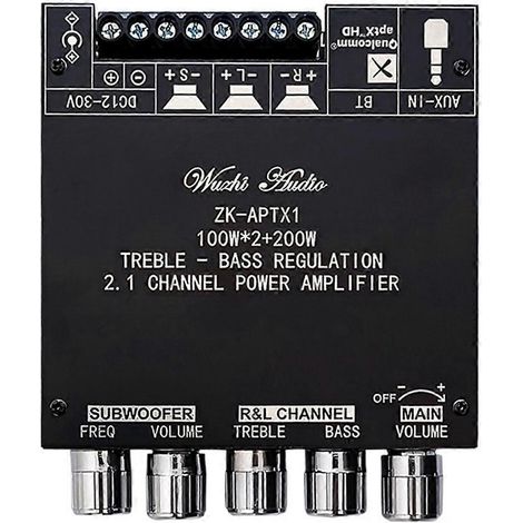 -APTX1 Amplificateur numérique BT 2.1 canaux Qualcomm Carte d'amplification BT 100 W + 100 W + 200 W, B-- (1/5)