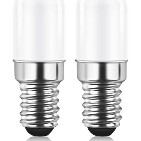 Ampoule LED E14 pour Réfrigérateur, 1.5W équivalent à 15W, Blanc Chaud 3000K, Ampoule pour Frigo, Lampe de Sel, Machine a Coudre, Non variable, Lot de 2 (1/5)
