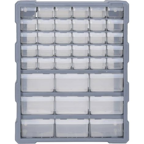 Organisateur multi-tiroirs avec 39 tiroirs 38x16x47 cm CFW56992 (1/5)