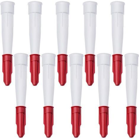 10 Pièces Embouts de Cartouche, Buse de Remplacement en Silicone, Buses Calfeutrage Plastique, Silicone Cartouche Douilles pour la Cuisine, la Maison (1/4)