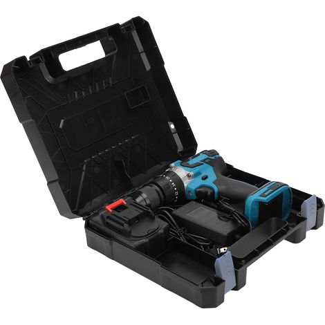 Tournevis électrique sans fil batterie lithium, perceuse industrielle 13mm, 110-240V AC prise UE (1/5)