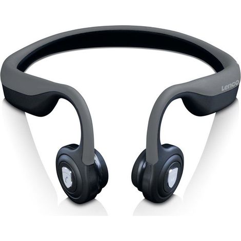 Écouteurs Bluetooth à conduction osseuse LENCO HBC-200GY - Jusqu'à 8 heures d'autonomie - Étanche - Batterie rechargeable intégrée (1/5)