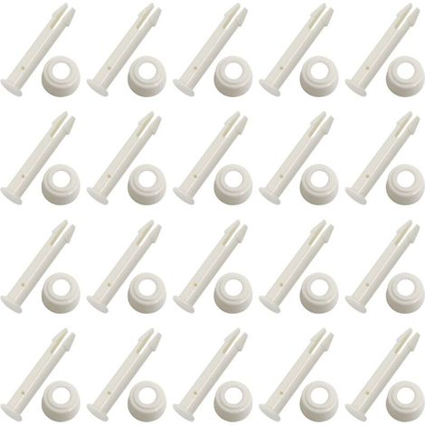 20 Kunststoff-Poolverbindungsstifte für gängige Pools, Stifte mit Dichtungen, Ersatzteile für Poolrahmen (5,5 cm)