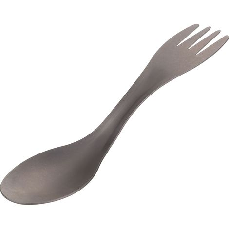 Cuillère Fourchette 2 en 1 en Alliage de Titane Léger pour Randonnée Pique-nique Voyage (1/5)