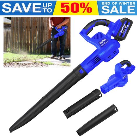 21V Cordless Leaf Blower 2-in-1 Garden Patio Blowing & Vacuum Battery Charger (1/5)
