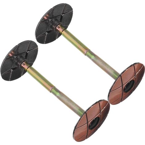 de 2 cache trous de porte ronds en acier inoxydable robustes