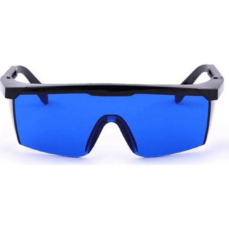 Lunettes de sécurité de protection - lunettes de niveau laser - lunettes de protection - lunettes de sécurité laser à monture noire et verres bleus (1/5)