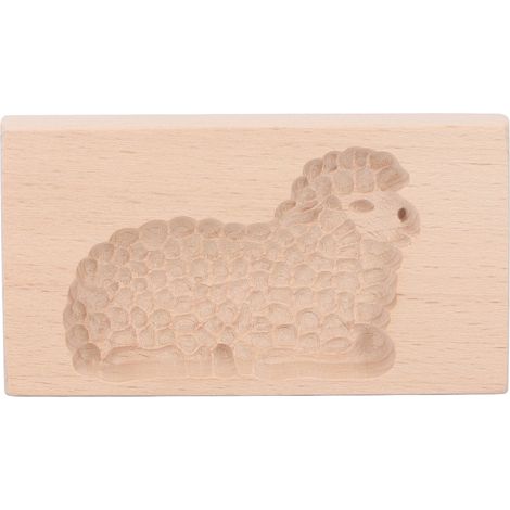 Animal Cookie Mold Lovely Vivid Wooden Biscuit Press Stamp Easy Demoulding Smoothly Cookie Mold Lamb (1/5)