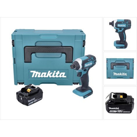 Makita DTD 152 M1J Atornillador de impacto a batería 18V en Makpac 2 + 1x Batería BL 1840 - Sin cargador incluido
