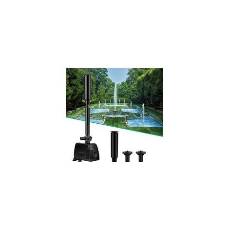 Jet d’eau pompe pour fontaine, bassin, étang, jardin 1000L/h