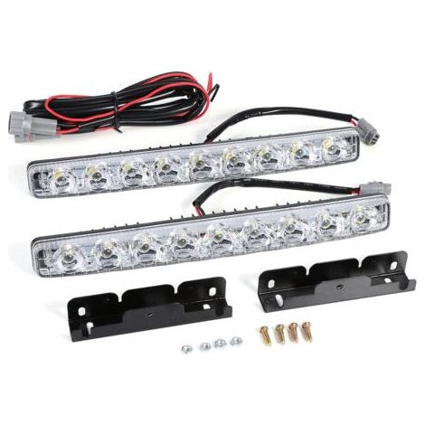 2 pièces de bande LED longue blanche 9-LED, lumière de jour DRL pour voiture, lampe de conduite de jour,de dyk.Online Store (1/4)