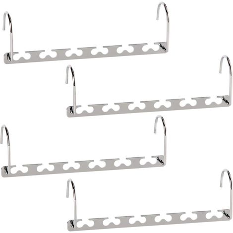 4er-Pack platzsparende Metallkleiderbügel, magische Kaskaden-H