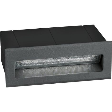 Merano Fishers Applique Extérieure Encastrable Gris Foncé Aluminium LED 3W 202Lm 3000K IP54