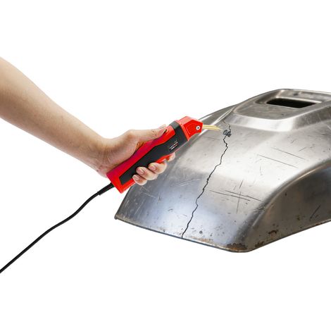 YISSALE -Outillage -Kit de soudage en plastique 35 W avec boîte à outils et arme lisse, Kit de soudage 220 V avec 5 filets de réparation, 4 types différents de pinces à souder et baguettes de soudage (1/5)