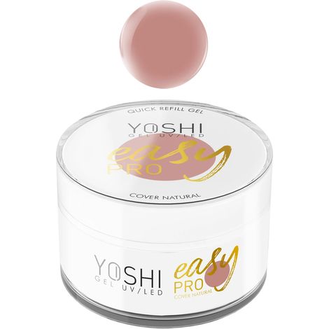 Gel fixateur UV/LED Yoshi Easy Pro Gel - Couvrance naturelle 50 ml