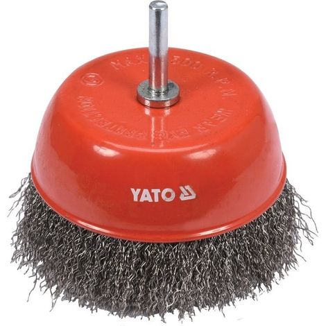 CEPILLO FRONTAL CON VÁSTAGO DE ACERO INOXIDABLE DE 100 MM YT-47511 YATO (1/4)