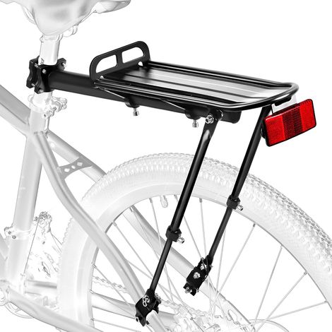 Porte-bagages arrière pour vélo, porte-bagages de vélo, alliage d'aluminium (poids maximum 29,9 kg) (1/5)