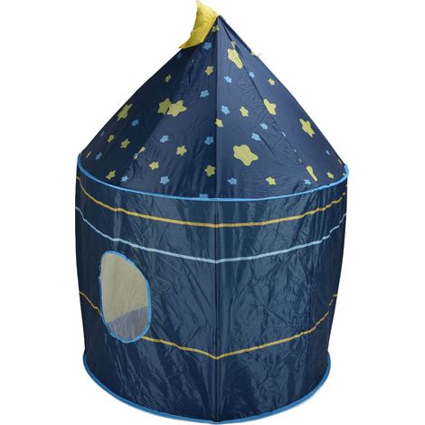 Tente de jeu pour enfants, château de princesse, jeu d'intérieur, cadeau pour enfants, bleu (1/5)