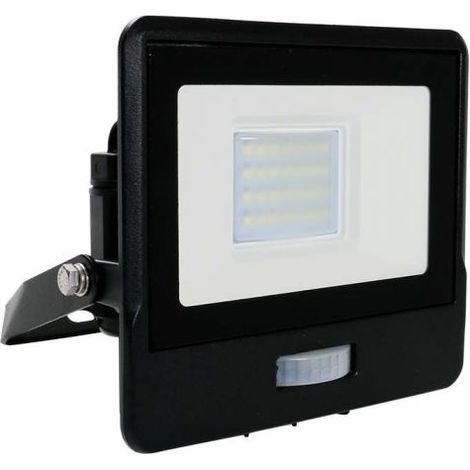 V-TAC Smart Home VT-5182 Faro led 20W 3in1 dimmerabile e sensore movimento gestione smartphone alexa google IP65 sku 3010
