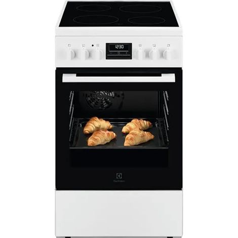 Cuisinière vitrocéramique 57l 4 feux blanc - Electrolux - LKR524292W