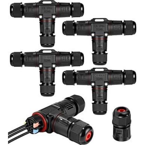 Boîte De Raccordement - Boîte De Dérivation Étanche IP68 - Passage De Câble Pour Câbles 3 À 12 Mm - Pour Éclairage Extérieur Et Installations De Jardin - 4 Pièces