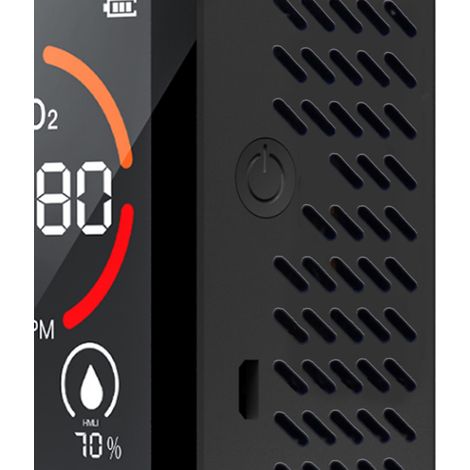 3-in-1-Kohlendioxiddetektor, Luftqualitätsmonitor, Temperatur- und Feuchtigkeitsmesser, digitales CO2-Messgerät für Zuhause und Büro (1/5)