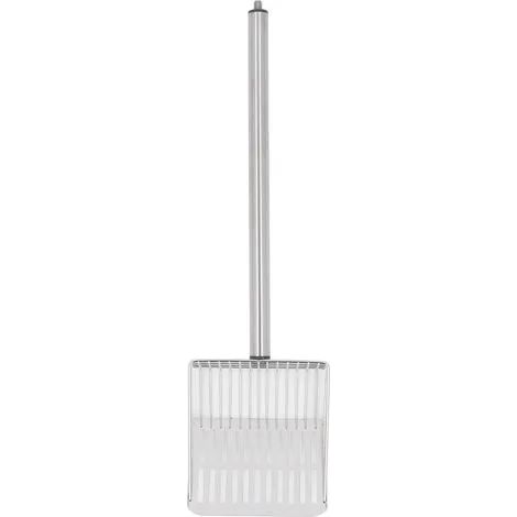 Poubelle carrée transparente à rayures épaisses, grande capacité, pour chambre ou salon, noire et transparente. (1/3)