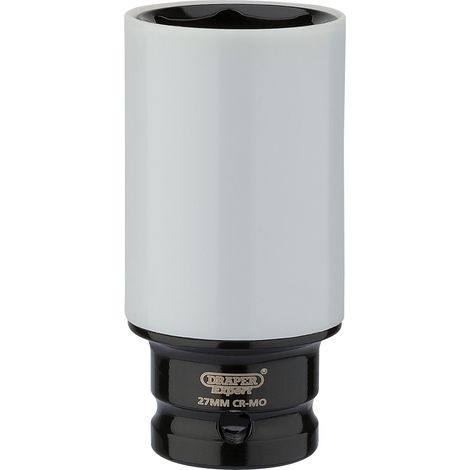 Draper 1/2" Sq. Dr. HI-TORQ Wheel Nut Socket for Alloy Wheels (27mm) (83061) (1/5)